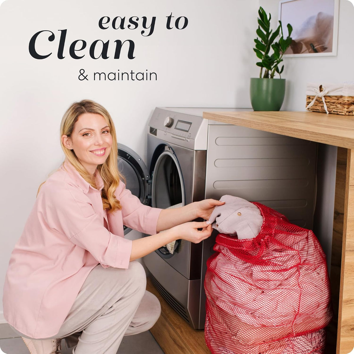 Mesh XL Laundry Bag - Durable, Machine Washable with Secure Drawstring Closure - Perfect for College Dorms, Laundromats, Apartments (Black, Large 24" x 36")