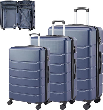 20 Inch Hardside Carry On Luggage, Suitcase with Double Spinner Wheels & TSA Lock, Hard Shell Suitcase, Expandable Rolling Lightweight Luggage, White
