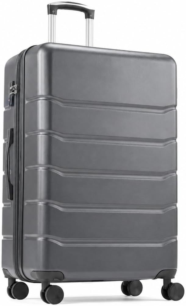 20 Inch Hardside Carry On Luggage, Suitcase with Double Spinner Wheels & TSA Lock, Hard Shell Suitcase, Expandable Rolling Lightweight Luggage, White