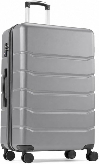20 Inch Hardside Carry On Luggage, Suitcase with Double Spinner Wheels & TSA Lock, Hard Shell Suitcase, Expandable Rolling Lightweight Luggage, White