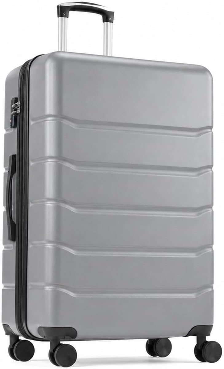 20 Inch Hardside Carry On Luggage, Suitcase with Double Spinner Wheels & TSA Lock, Hard Shell Suitcase, Expandable Rolling Lightweight Luggage, White