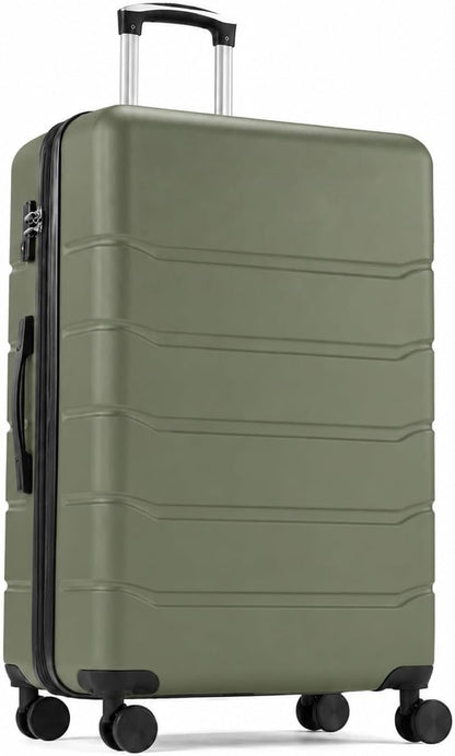 20 Inch Hardside Carry On Luggage, Suitcase with Double Spinner Wheels & TSA Lock, Hard Shell Suitcase, Expandable Rolling Lightweight Luggage, White