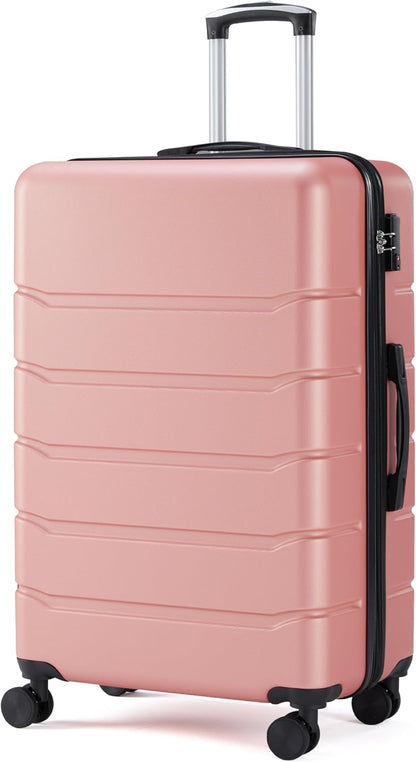 20 Inch Hardside Carry On Luggage, Suitcase with Double Spinner Wheels & TSA Lock, Hard Shell Suitcase, Expandable Rolling Lightweight Luggage, White