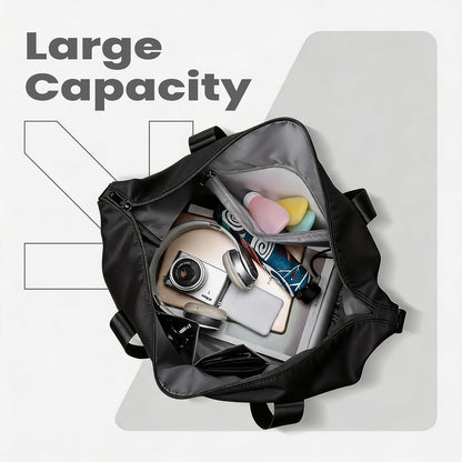 Large Capacity Foldable Travel Duffel Bag Overnight Carry on Luggage Bag Expandable Travel Bag Waterproof Weekender Bag for Women and Men,Sports Gym Bags for Tourism Flight