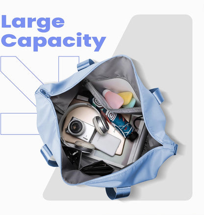 Large Capacity Foldable Travel Duffel Bag Overnight Carry on Luggage Bag Expandable Travel Bag Waterproof Weekender Bag for Women and Men,Sports Gym Bags for Tourism Flight