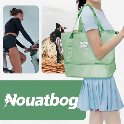 Large Capacity Foldable Travel Duffel Bag Overnight Carry on Luggage Bag Expandable Travel Bag Waterproof Weekender Bag for Women and Men,Sports Gym Bags for Tourism Flight