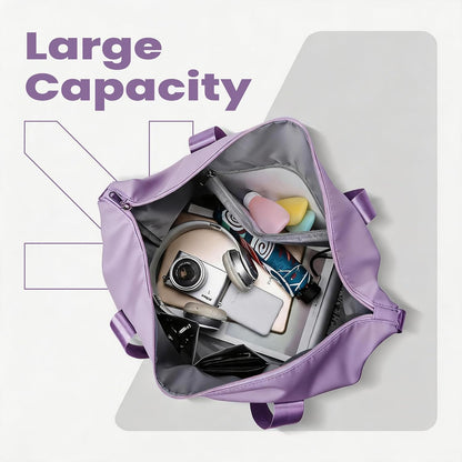 Large Capacity Foldable Travel Duffel Bag Overnight Carry on Luggage Bag Expandable Travel Bag Waterproof Weekender Bag for Women and Men,Sports Gym Bags for Tourism Flight