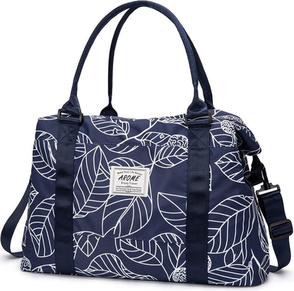 Weekender Bags for Women, Travel Duffel Bag Overnight Weekend Bag Sports Gym Tote Bag with Wet Pocket & Flight Approved
