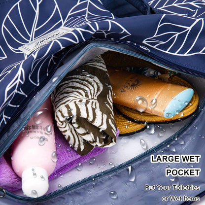 Weekender Bags for Women, Travel Duffel Bag Overnight Weekend Bag Sports Gym Tote Bag with Wet Pocket & Flight Approved