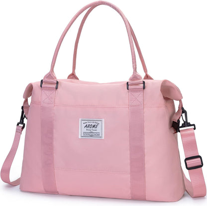 Weekender Bags for Women, Travel Duffel Bag Overnight Weekend Bag Sports Gym Tote Bag with Wet Pocket & Flight Approved