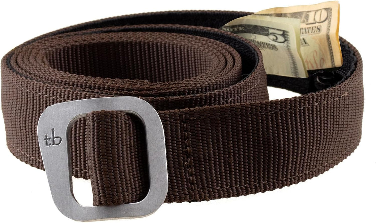 Dakota Travel Money Belt with Hidden Zipper (Black, Adult)