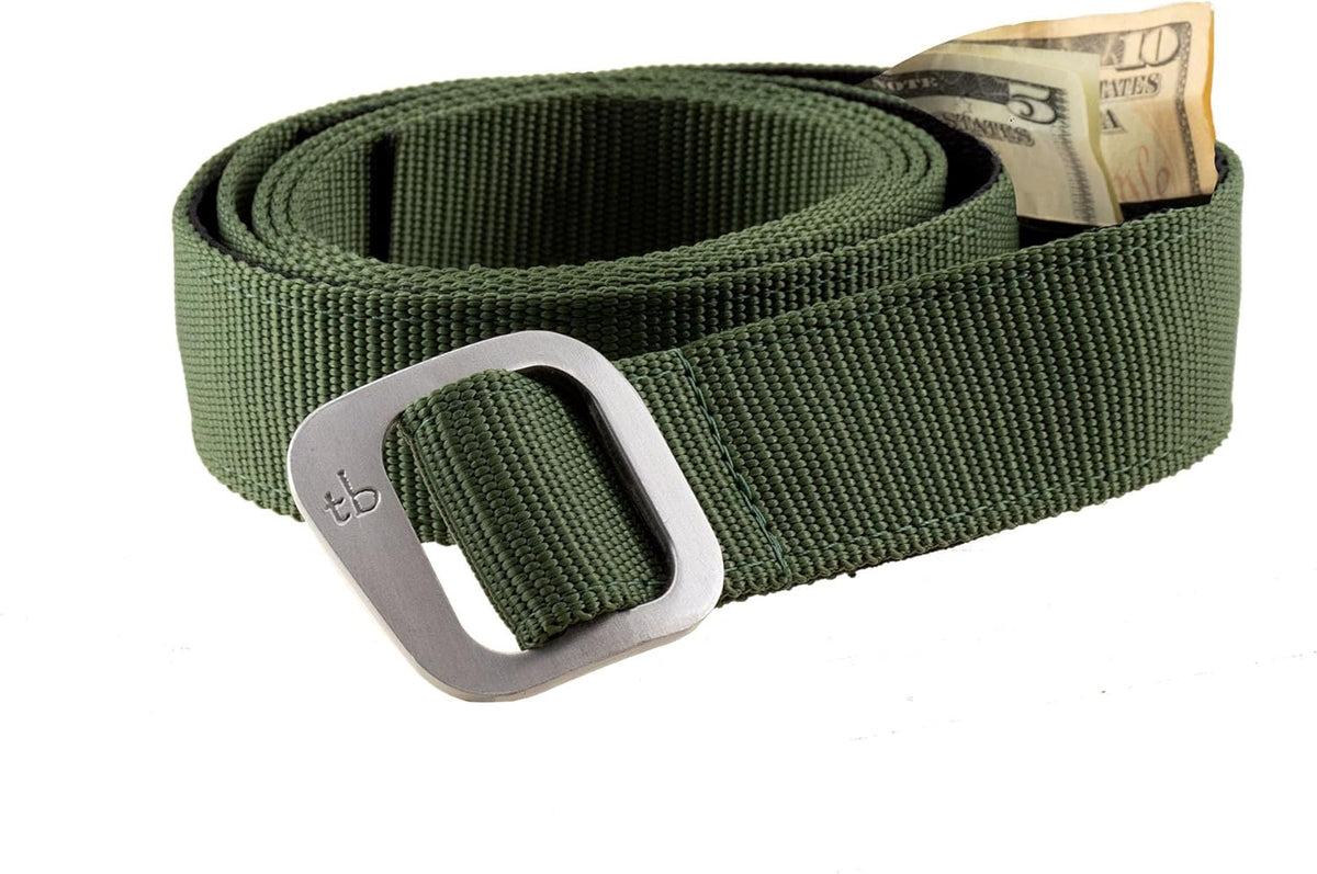 Dakota Travel Money Belt with Hidden Zipper (Black, Adult)