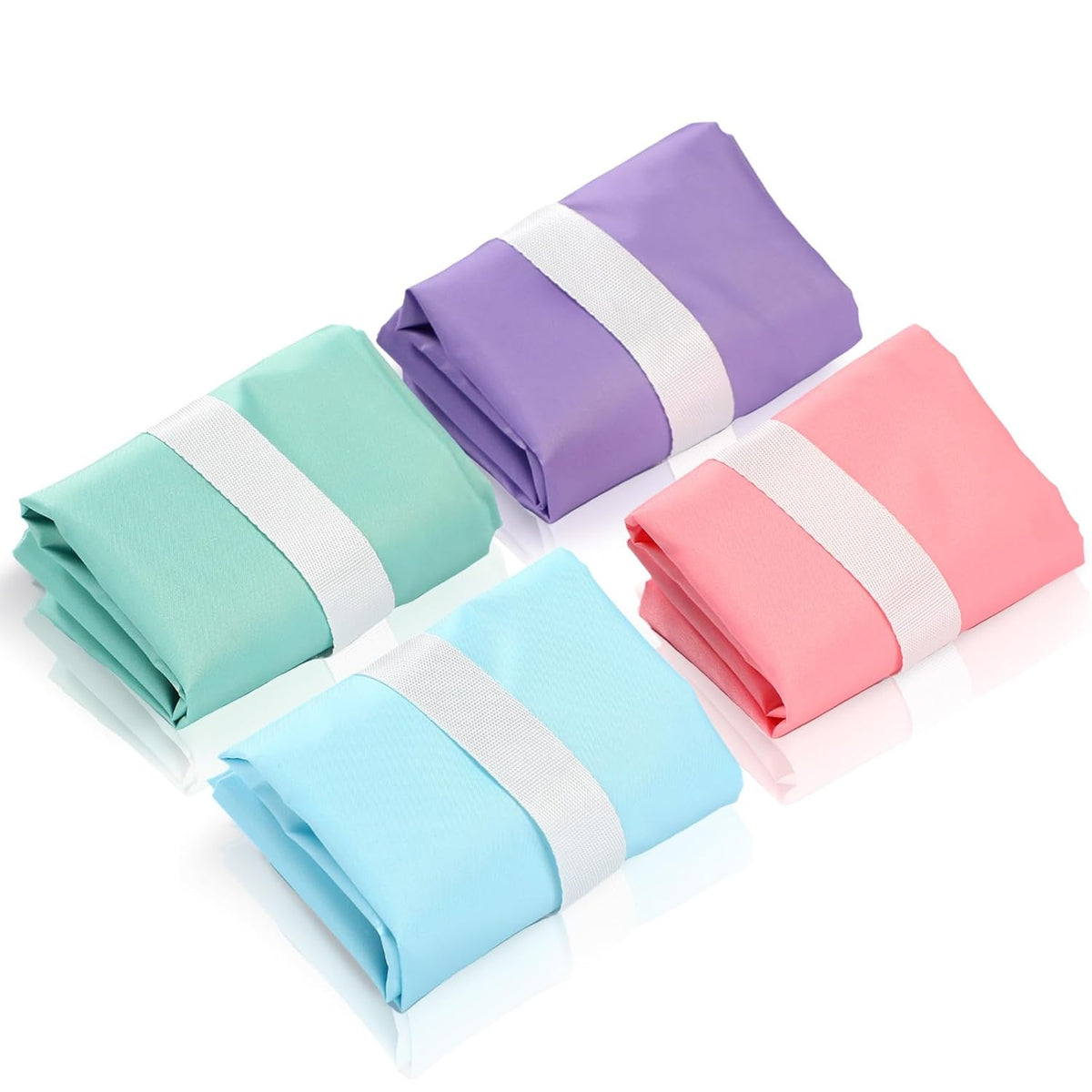 4 Pack 12 x 14 in Wet Bags for Swimsuits, Waterproof Reusable Travel Wet Dry Bags with Zippered Pockets for Beach Pool Swimwear, Towels, Gym, Cloth Diapers, Summer Vacation(Flower)