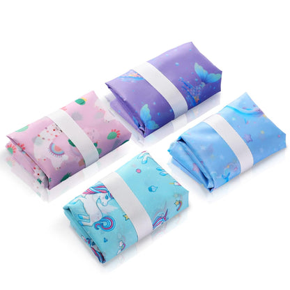 4 Pack 12 x 14 in Wet Bags for Swimsuits, Waterproof Reusable Travel Wet Dry Bags with Zippered Pockets for Beach Pool Swimwear, Towels, Gym, Cloth Diapers, Summer Vacation(Flower)