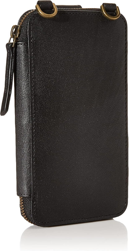 Women's RFID Leather Phone Crossbody Wallet Bag