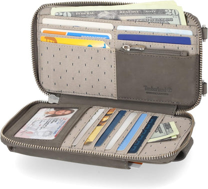 Women's RFID Leather Phone Crossbody Wallet Bag