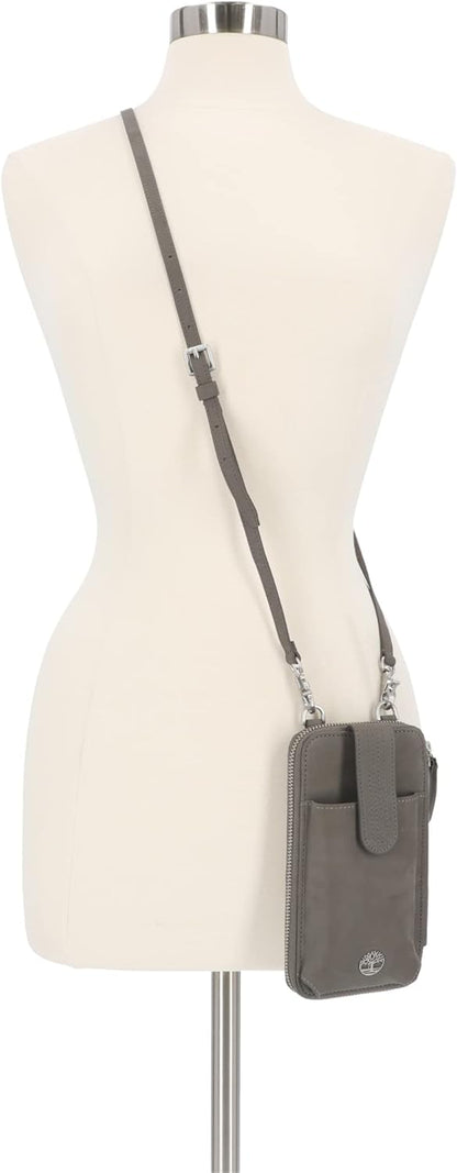 Women's RFID Leather Phone Crossbody Wallet Bag