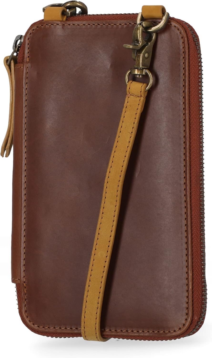 Women's RFID Leather Phone Crossbody Wallet Bag
