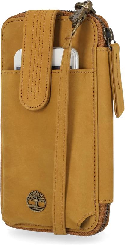 Women's RFID Leather Phone Crossbody Wallet Bag