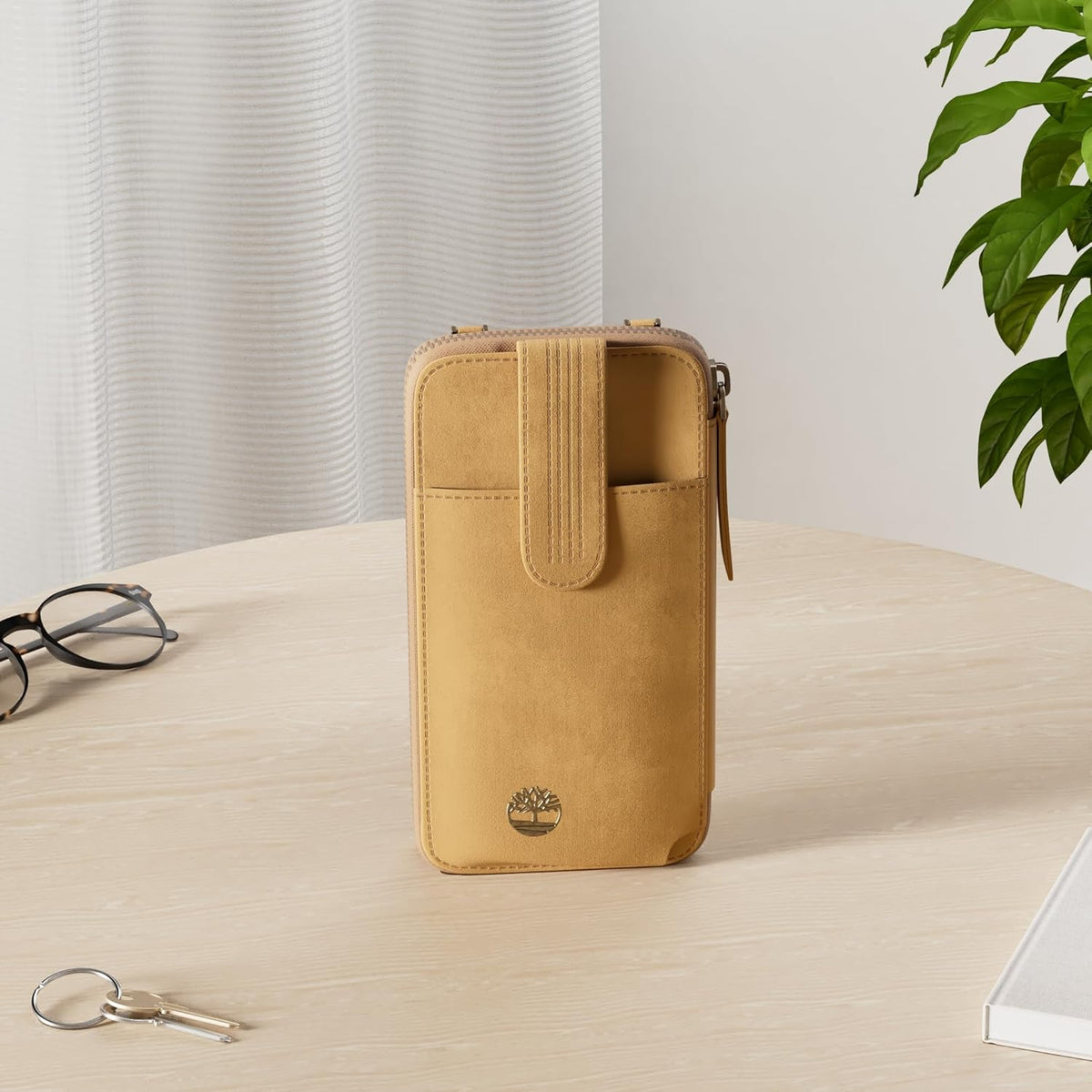 Women's RFID Leather Phone Crossbody Wallet Bag