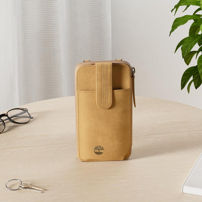 Women's RFID Leather Phone Crossbody Wallet Bag