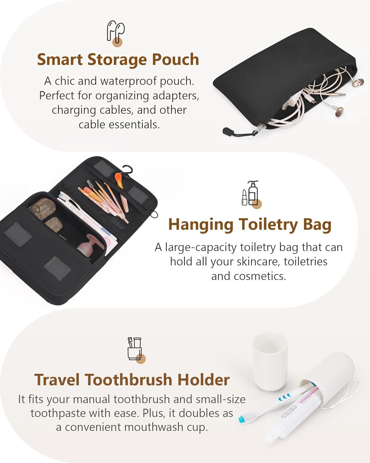 Compression Packing Cubes 10 Sets, Packing Organizers, Extensible Suitcase Organiser Bags, Travel Organizer Cubes for Travel Essentials Beige