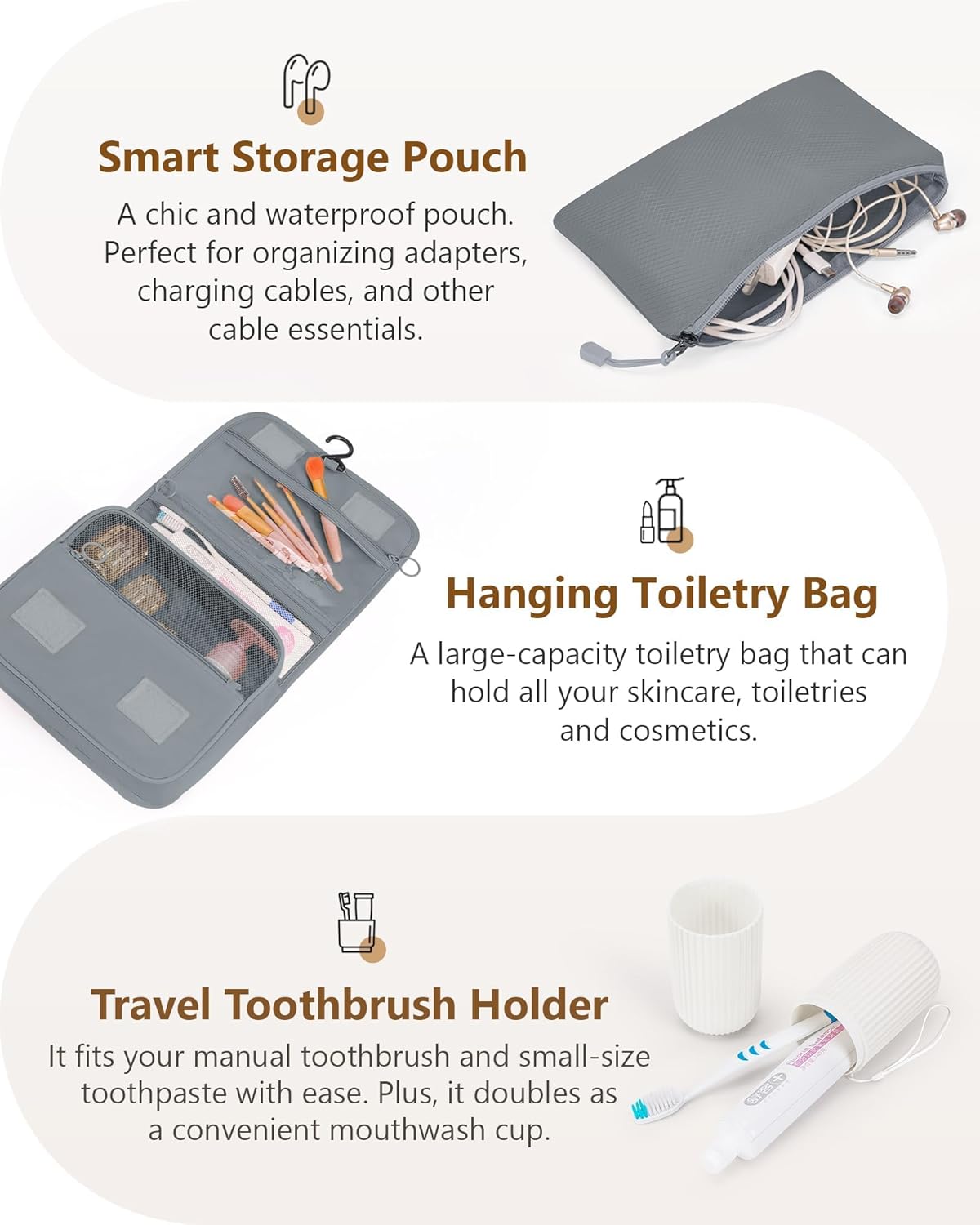 Compression Packing Cubes 10 Sets, Packing Organizers, Extensible Suitcase Organiser Bags, Travel Organizer Cubes for Travel Essentials Beige