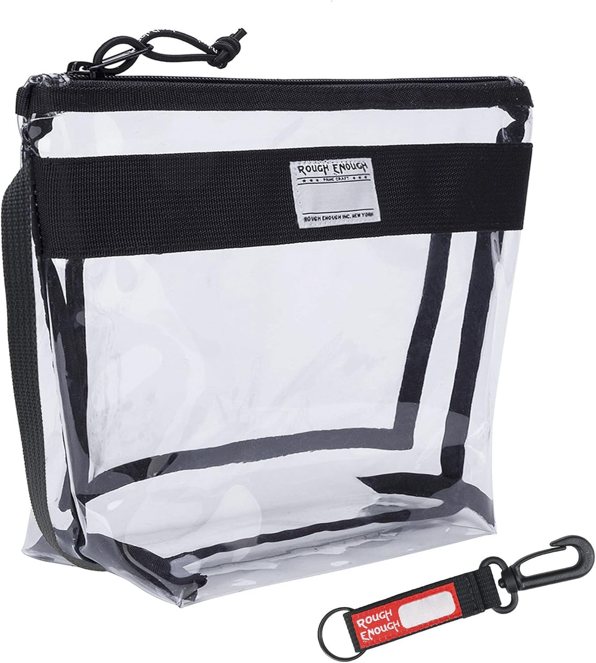 Rough Enough Clear Toiletry Bag TSA Approved Travel Makeup Bags Set