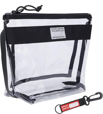 Rough Enough Clear Toiletry Bag TSA Approved Travel Makeup Bags Set