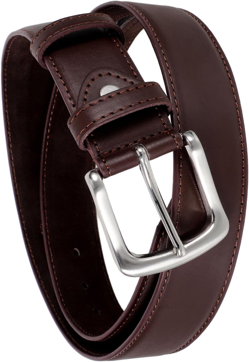 Men Travel Money Belt Hidden Zipper Pocket Concealed Storage for Cash Valuables Stylish Brown Pu Waist Belt for Secure Travel and Everyday Use