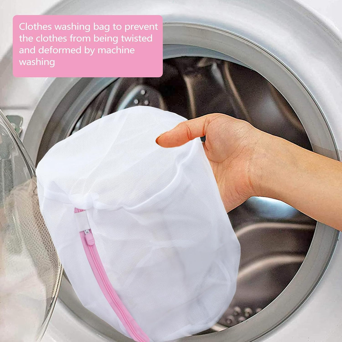 4pcs Fine Mesh Laundry Bags for Washing Delicate Underwear and Bras, Reusable Garment Washing Bags with Zipper, Protective Laundry Organizer for Travel and Machine Wash