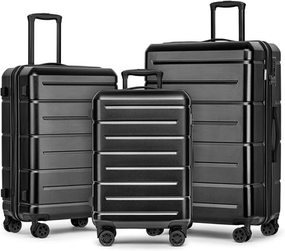 Carry On Luggage 22x14x9 Airline Approved Hardshell Carry On Suitcases with Wheels Travel Rolling 20 Inch Luggage with Cup Holder for Men Women,Carry-on Green