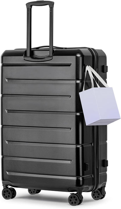Carry On Luggage 22x14x9 Airline Approved Hardshell Carry On Suitcases with Wheels Travel Rolling 20 Inch Luggage with Cup Holder for Men Women,Carry-on Green