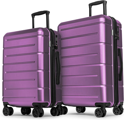 Carry On Luggage 22x14x9 Airline Approved Hardshell Carry On Suitcases with Wheels Travel Rolling 20 Inch Luggage with Cup Holder for Men Women,Carry-on Green