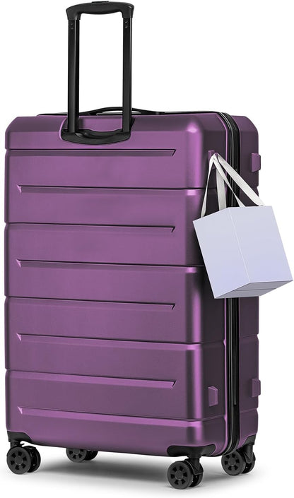 Carry On Luggage 22x14x9 Airline Approved Hardshell Carry On Suitcases with Wheels Travel Rolling 20 Inch Luggage with Cup Holder for Men Women,Carry-on Green