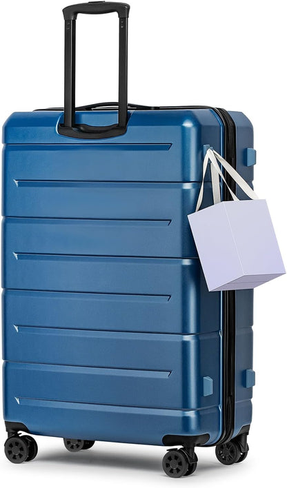 Carry On Luggage 22x14x9 Airline Approved Hardshell Carry On Suitcases with Wheels Travel Rolling 20 Inch Luggage with Cup Holder for Men Women,Carry-on Green