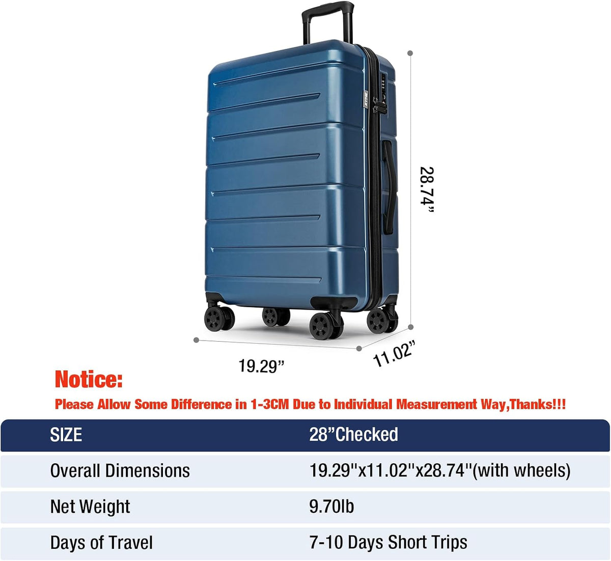 Carry On Luggage 22x14x9 Airline Approved Hardshell Carry On Suitcases with Wheels Travel Rolling 20 Inch Luggage with Cup Holder for Men Women,Carry-on Green