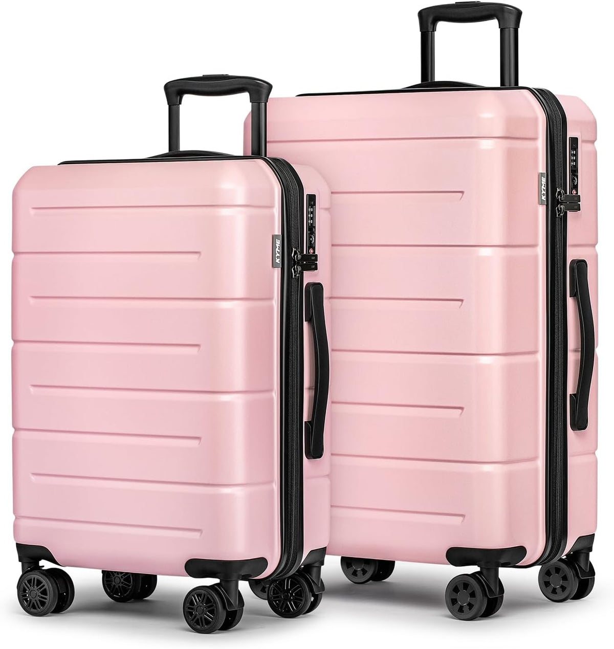 Carry On Luggage 22x14x9 Airline Approved Hardshell Carry On Suitcases with Wheels Travel Rolling 20 Inch Luggage with Cup Holder for Men Women,Carry-on Green