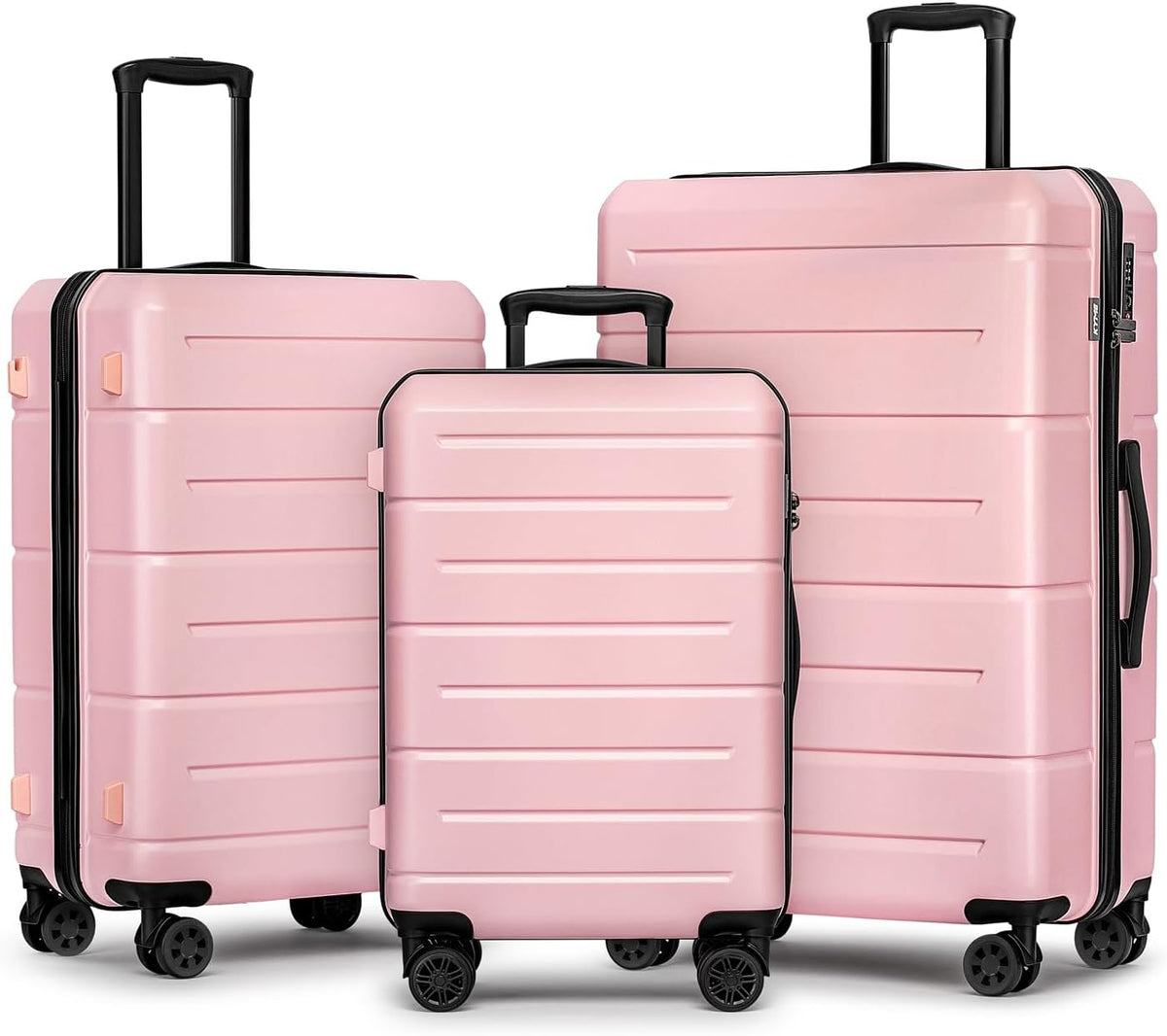 Carry On Luggage 22x14x9 Airline Approved Hardshell Carry On Suitcases with Wheels Travel Rolling 20 Inch Luggage with Cup Holder for Men Women,Carry-on Green