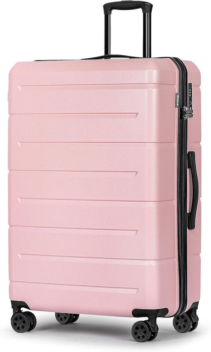 Carry On Luggage 22x14x9 Airline Approved Hardshell Carry On Suitcases with Wheels Travel Rolling 20 Inch Luggage with Cup Holder for Men Women,Carry-on Green