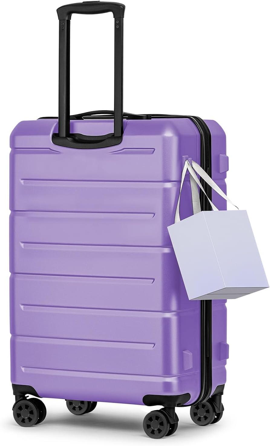 Carry On Luggage 22x14x9 Airline Approved Hardshell Carry On Suitcases with Wheels Travel Rolling 20 Inch Luggage with Cup Holder for Men Women,Carry-on Green
