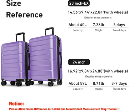 Carry On Luggage 22x14x9 Airline Approved Hardshell Carry On Suitcases with Wheels Travel Rolling 20 Inch Luggage with Cup Holder for Men Women,Carry-on Green