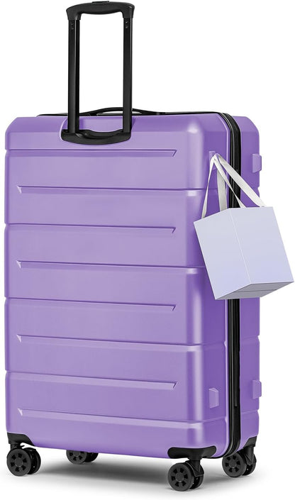 Carry On Luggage 22x14x9 Airline Approved Hardshell Carry On Suitcases with Wheels Travel Rolling 20 Inch Luggage with Cup Holder for Men Women,Carry-on Green