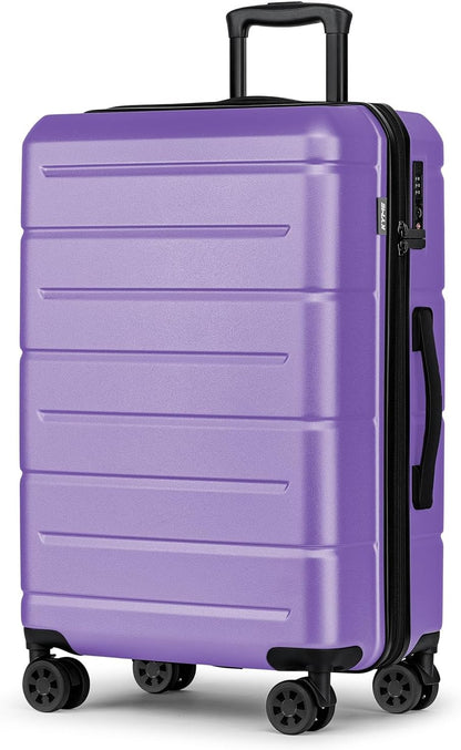 Carry On Luggage 22x14x9 Airline Approved Hardshell Carry On Suitcases with Wheels Travel Rolling 20 Inch Luggage with Cup Holder for Men Women,Carry-on Green