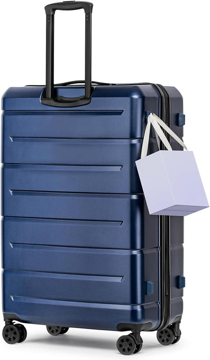 Carry On Luggage 22x14x9 Airline Approved Hardshell Carry On Suitcases with Wheels Travel Rolling 20 Inch Luggage with Cup Holder for Men Women,Carry-on Green