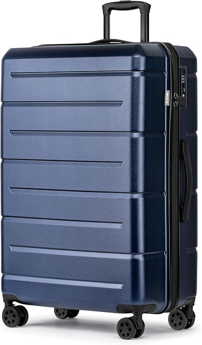 Carry On Luggage 22x14x9 Airline Approved Hardshell Carry On Suitcases with Wheels Travel Rolling 20 Inch Luggage with Cup Holder for Men Women,Carry-on Green