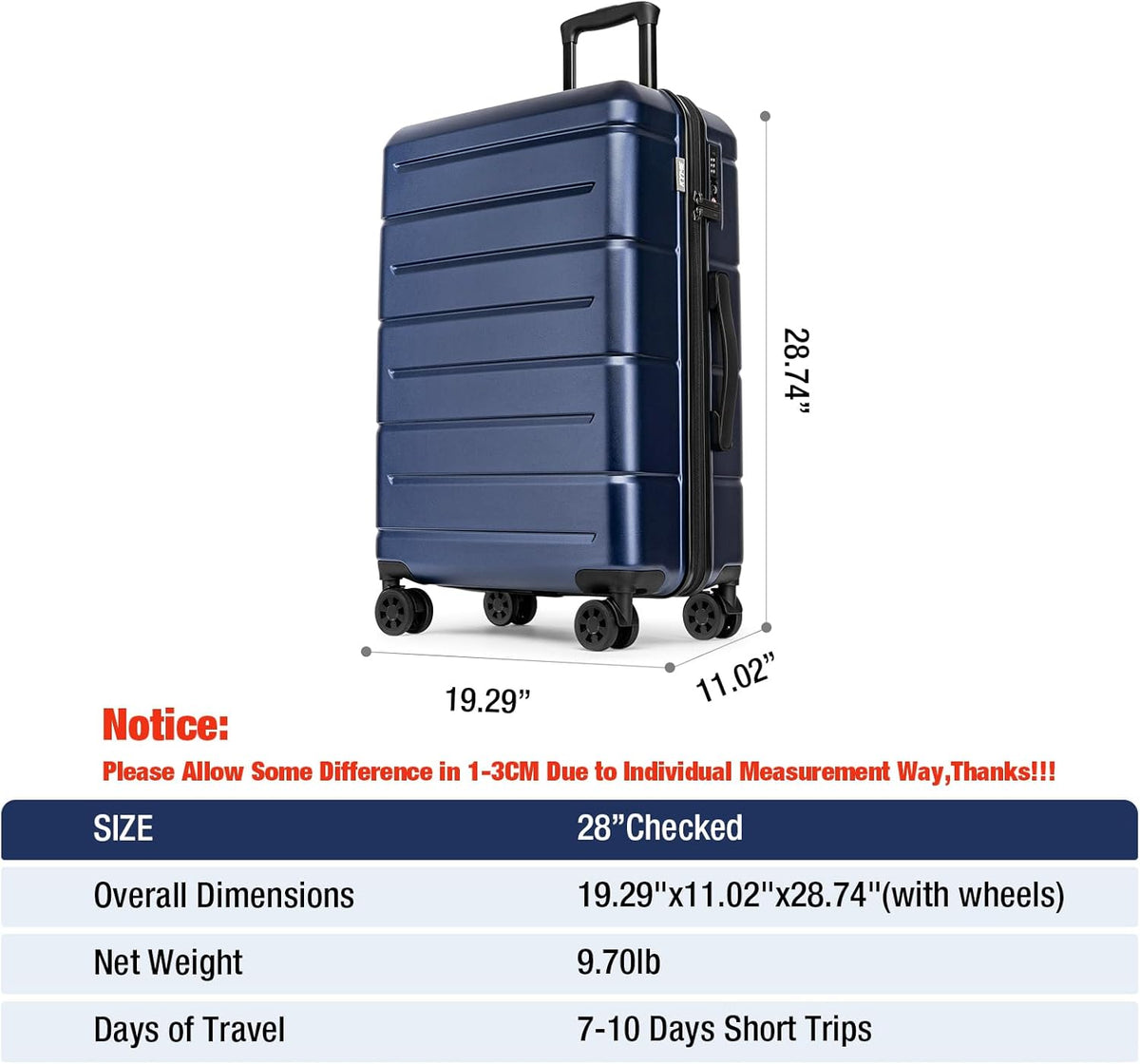 Carry On Luggage 22x14x9 Airline Approved Hardshell Carry On Suitcases with Wheels Travel Rolling 20 Inch Luggage with Cup Holder for Men Women,Carry-on Green