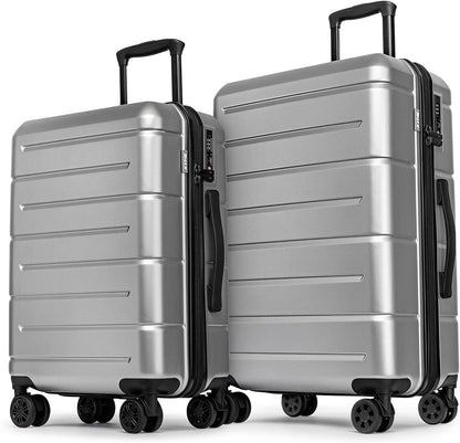 Carry On Luggage 22x14x9 Airline Approved Hardshell Carry On Suitcases with Wheels Travel Rolling 20 Inch Luggage with Cup Holder for Men Women,Carry-on Green