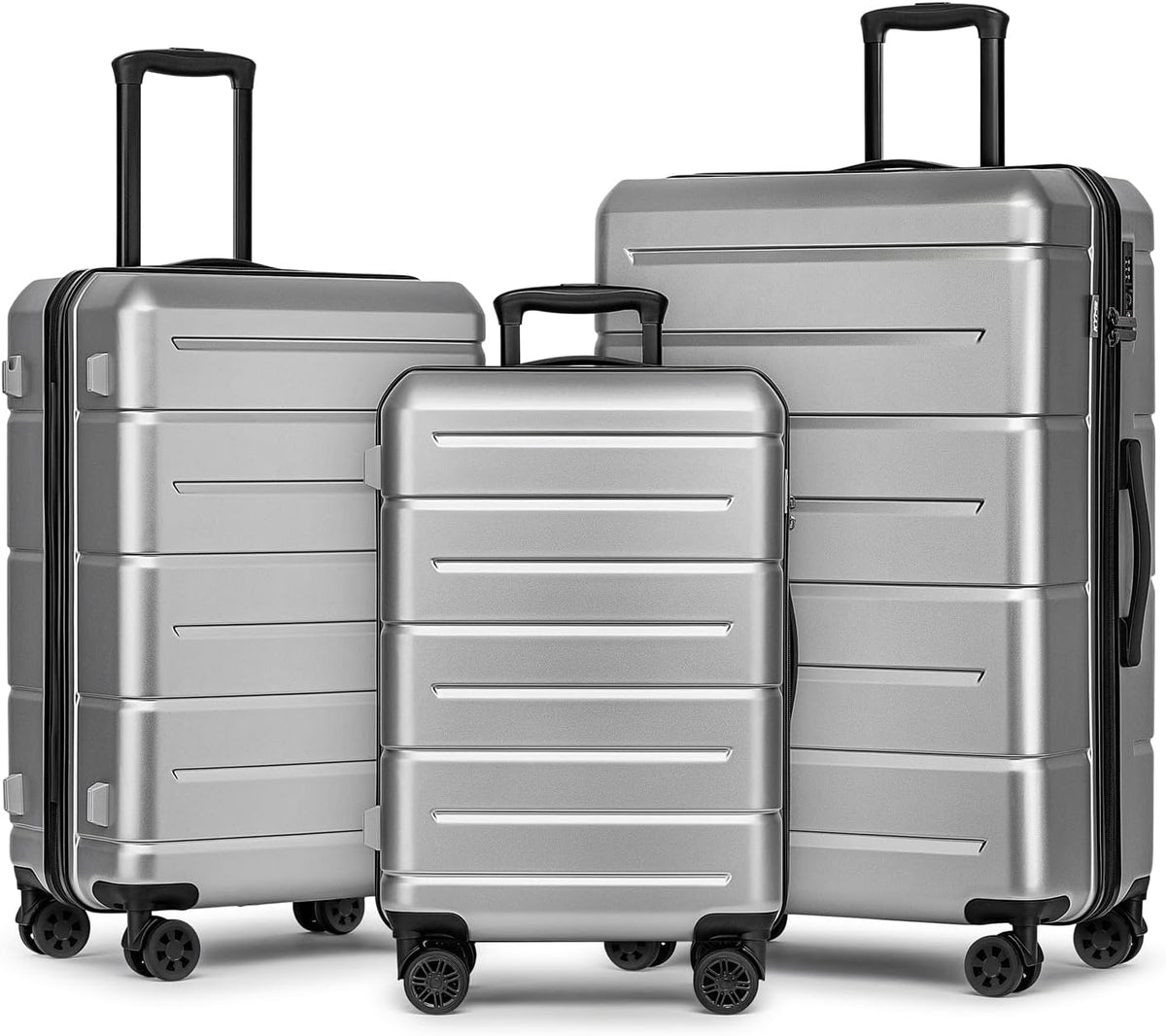 Carry On Luggage 22x14x9 Airline Approved Hardshell Carry On Suitcases with Wheels Travel Rolling 20 Inch Luggage with Cup Holder for Men Women,Carry-on Green