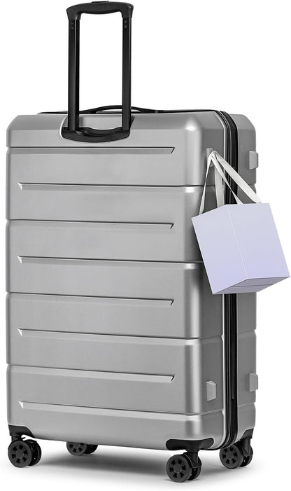 Carry On Luggage 22x14x9 Airline Approved Hardshell Carry On Suitcases with Wheels Travel Rolling 20 Inch Luggage with Cup Holder for Men Women,Carry-on Green